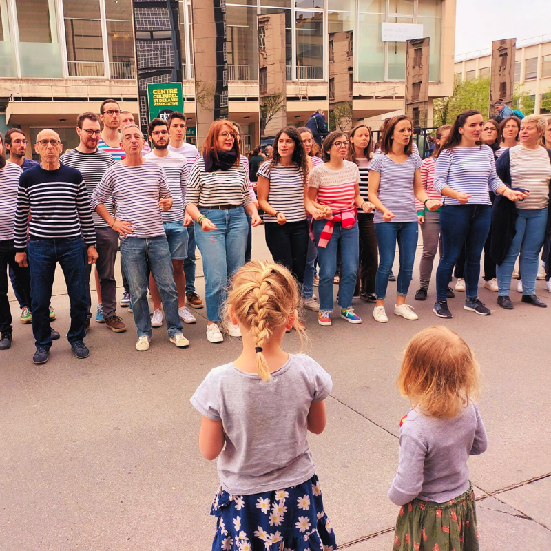 Concert de rue avec la Chorale Pirate